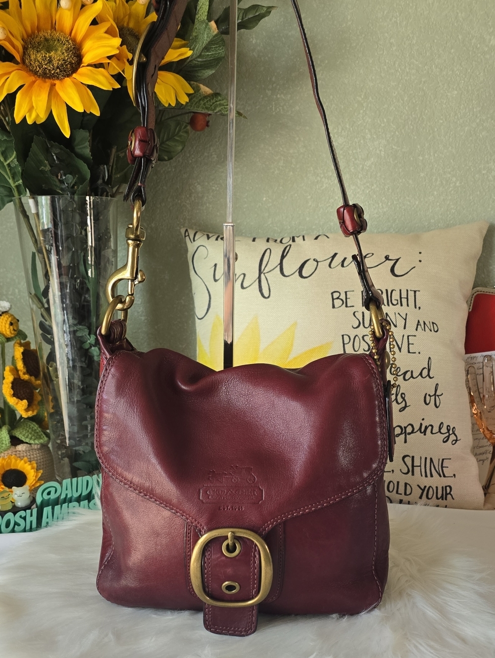 Coach BLEECKER Tattersall Vintage Purse